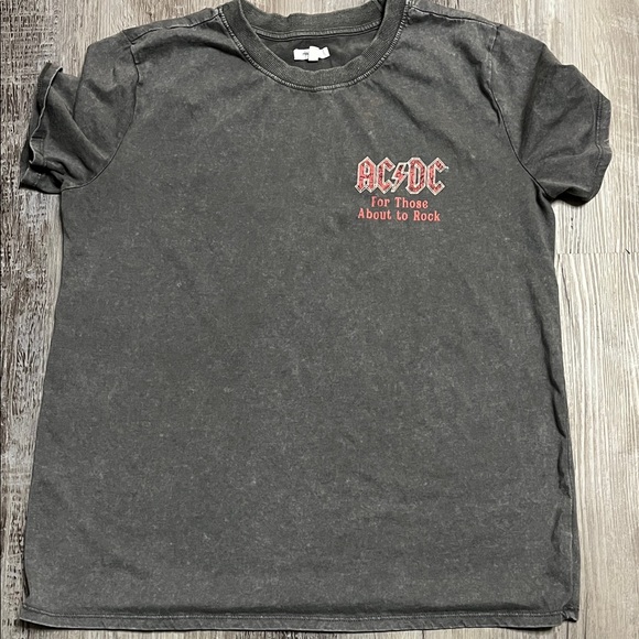 Maurices | Tops | Acdc Gray Graphic Tshirt | Poshmark